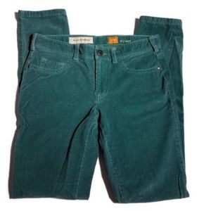PIlcro Letterpress Serif Green Corduroy Jeans 27